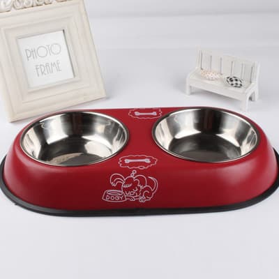 Stainless Double Pet Bowl