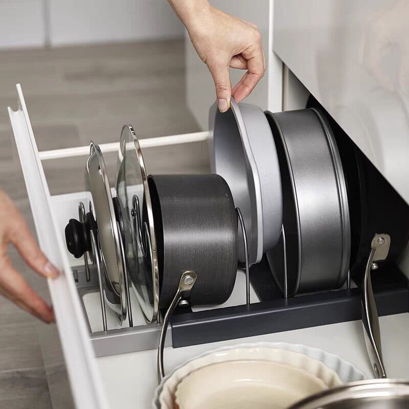 Expandable Pot & Lid Rack